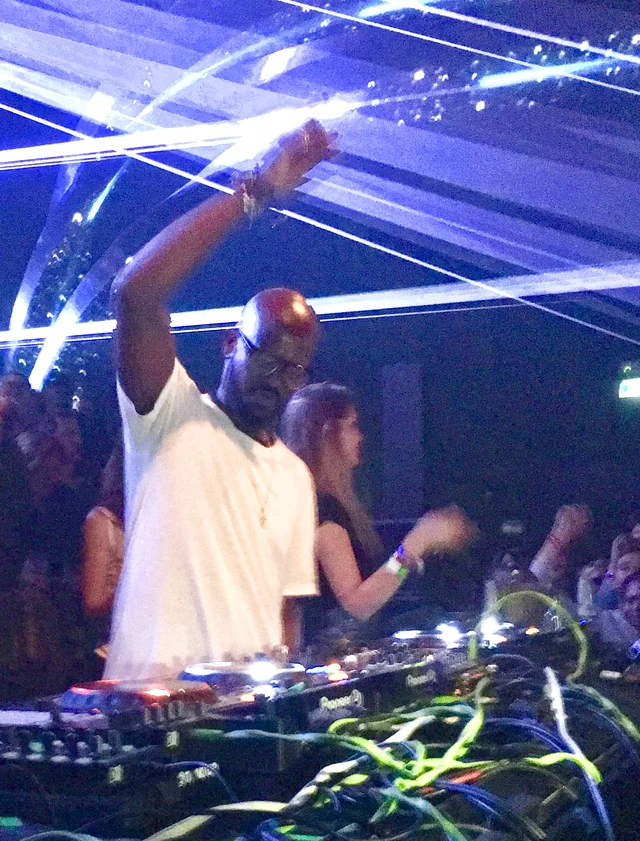 Black Coffee performing behind the decks at Hï Ibiza in June 2018