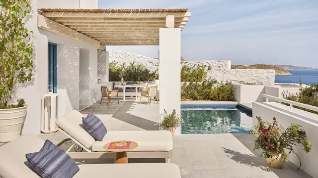 Pool terrace, Four Seasons Mykonos